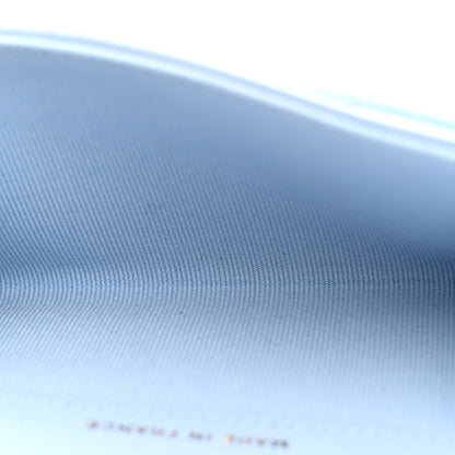 Chanel Caviar Quilted Flap Card Holder Wallet Light Blue 5 of 8