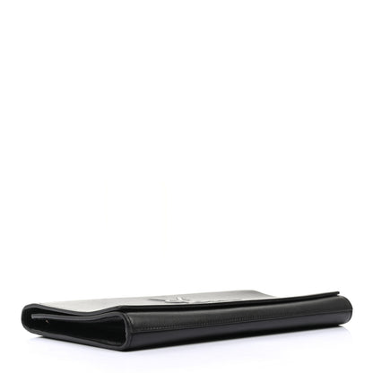 Saint Laurent Calfskin Monogram Large Belle De Jour Clutch Black 4 of 15