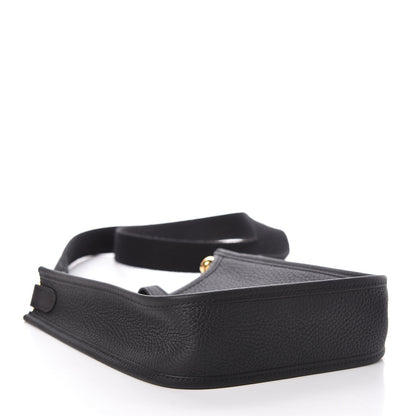 Hermes Taurillon Clemence Evelyne TPM Black 4 of 11