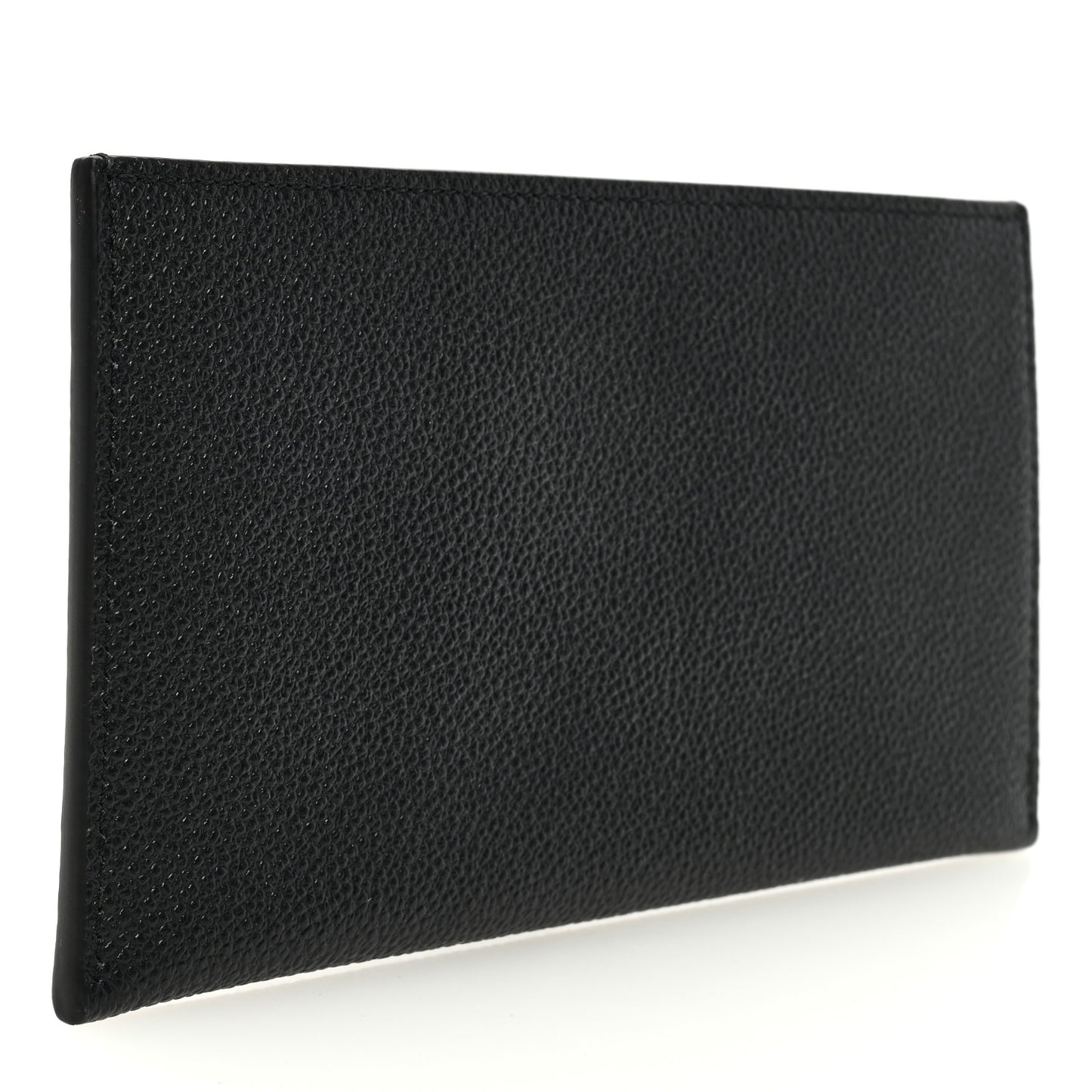 Calfskin Felicie Chain Wallet Card Holder Insert Black