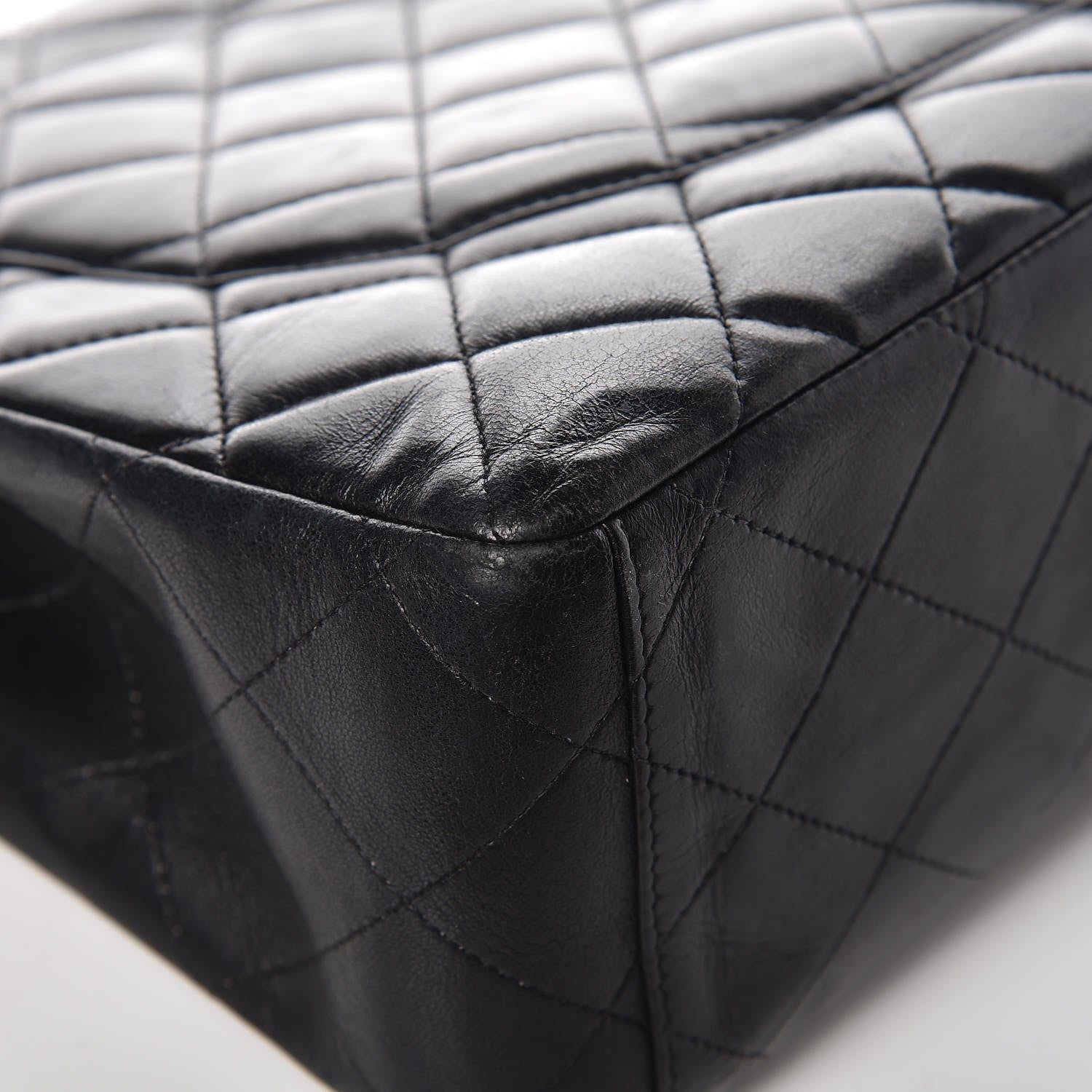Chanel Lambskin Quilted Maxi Single Flap Black 7 of 13