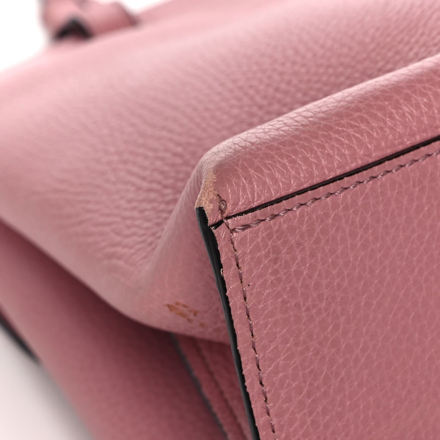 Cellarius Calfskin Medium Bamboo Daily Top Handle Bag Carmine Rose