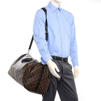 Louis Vuitton Monogram Macassar Keepall Bandouliere 55 2 of 7