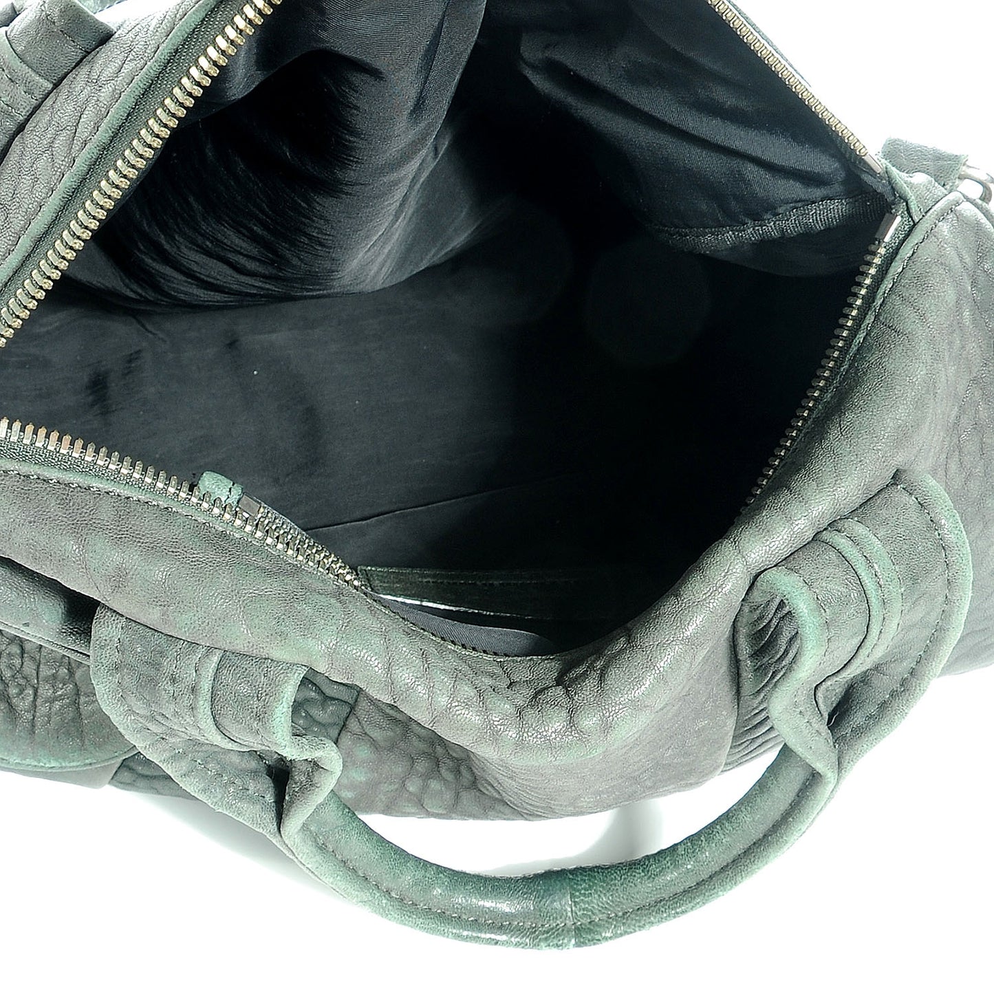 Leather Rocco Duffel Grey