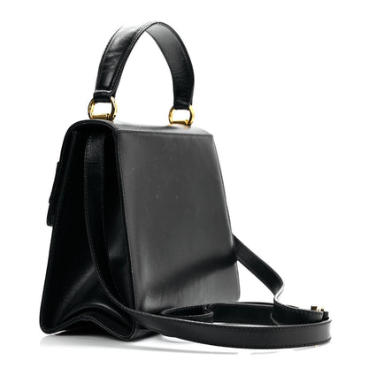 Salvatore Ferragamo Calfskin Vera Bow Mini Top Handle Crossbody Bag Navy 2 of 9