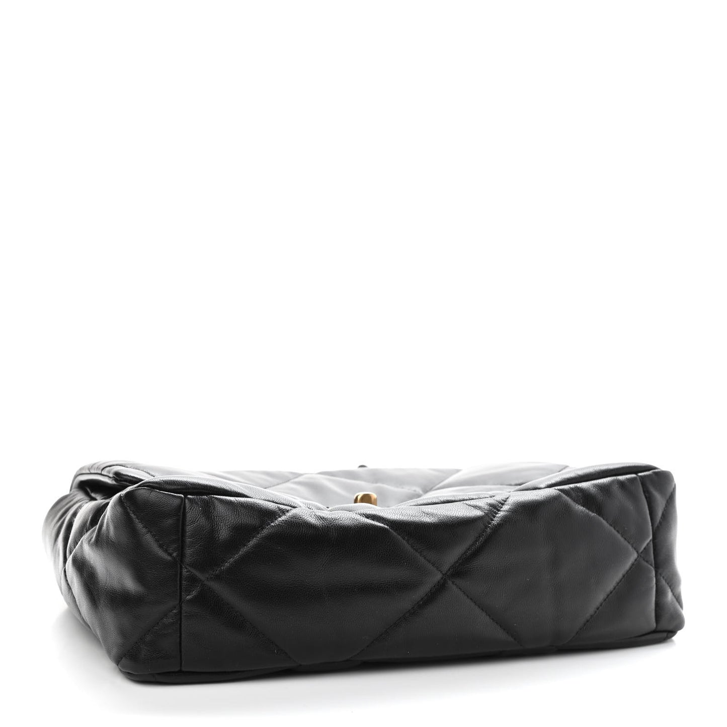 Lambskin Quilted Large Chanel 19 Flap Black