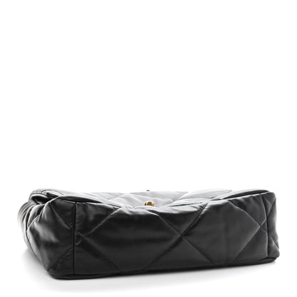 Chanel Lambskin Quilted Large Chanel 19 Flap Black 4 of 9