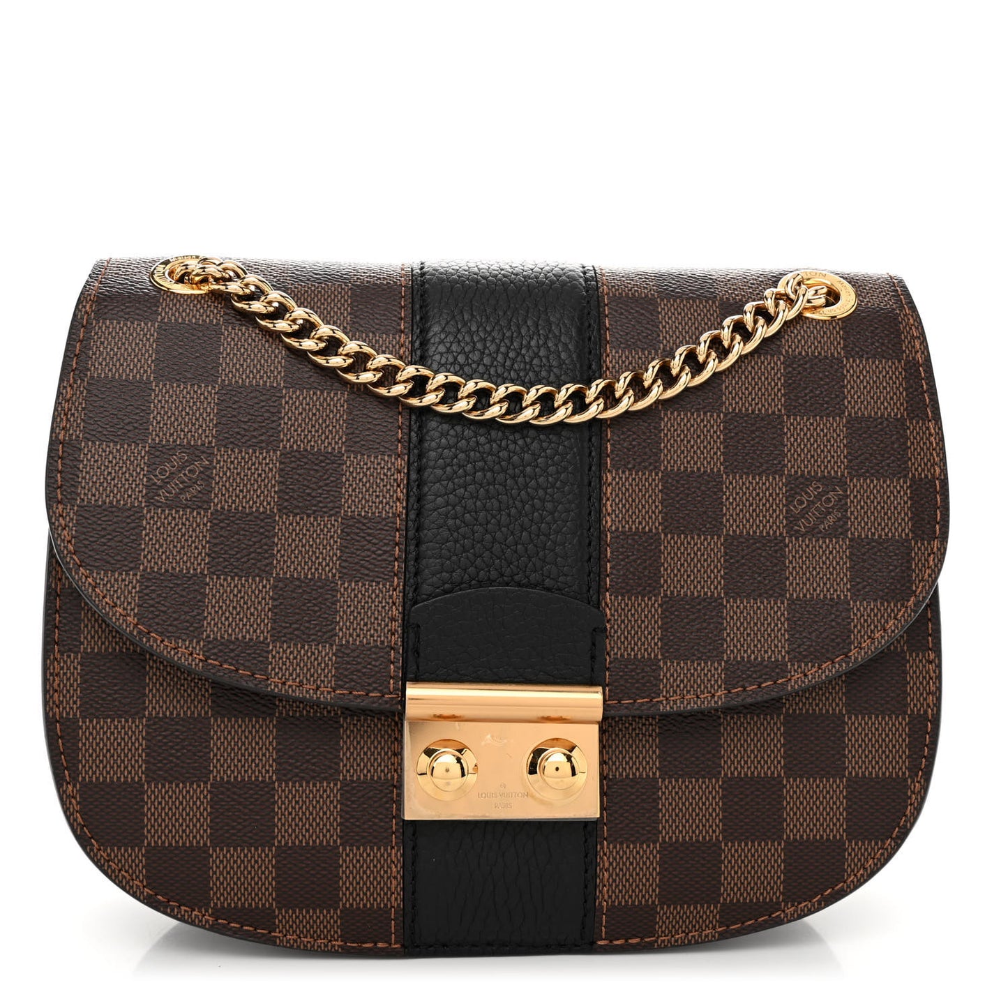 Damier Ebene Cuir Taurillon Wight Black