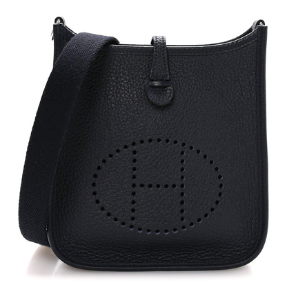Hermes Taurillon Clemence Evelyne TPM Bleu Nuit 1 of 10