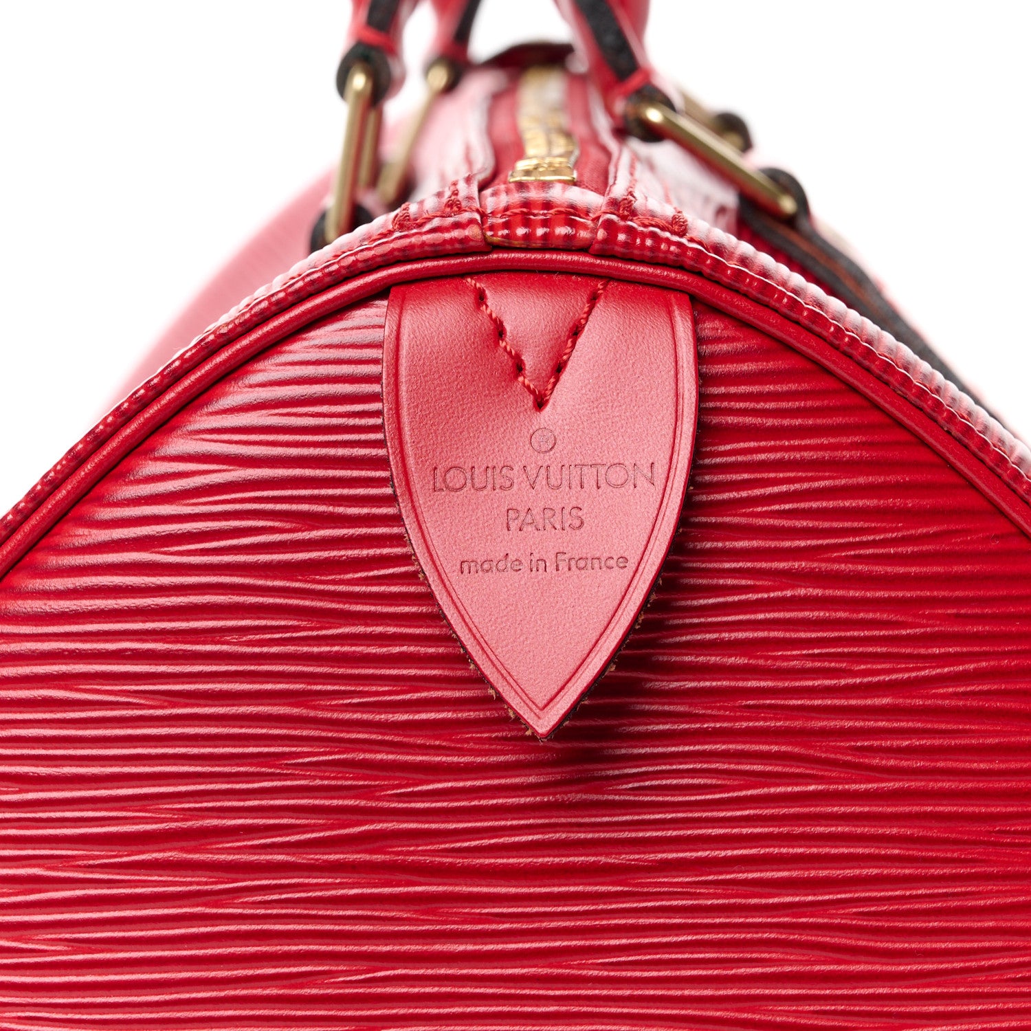 Louis Vuitton Epi Speedy 30 Castillan Red 8 of 12