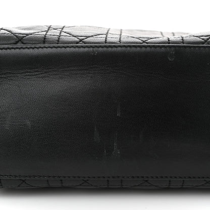 Christian Dior Lambskin Cannage Medium Lady Dior Black 11 of 12