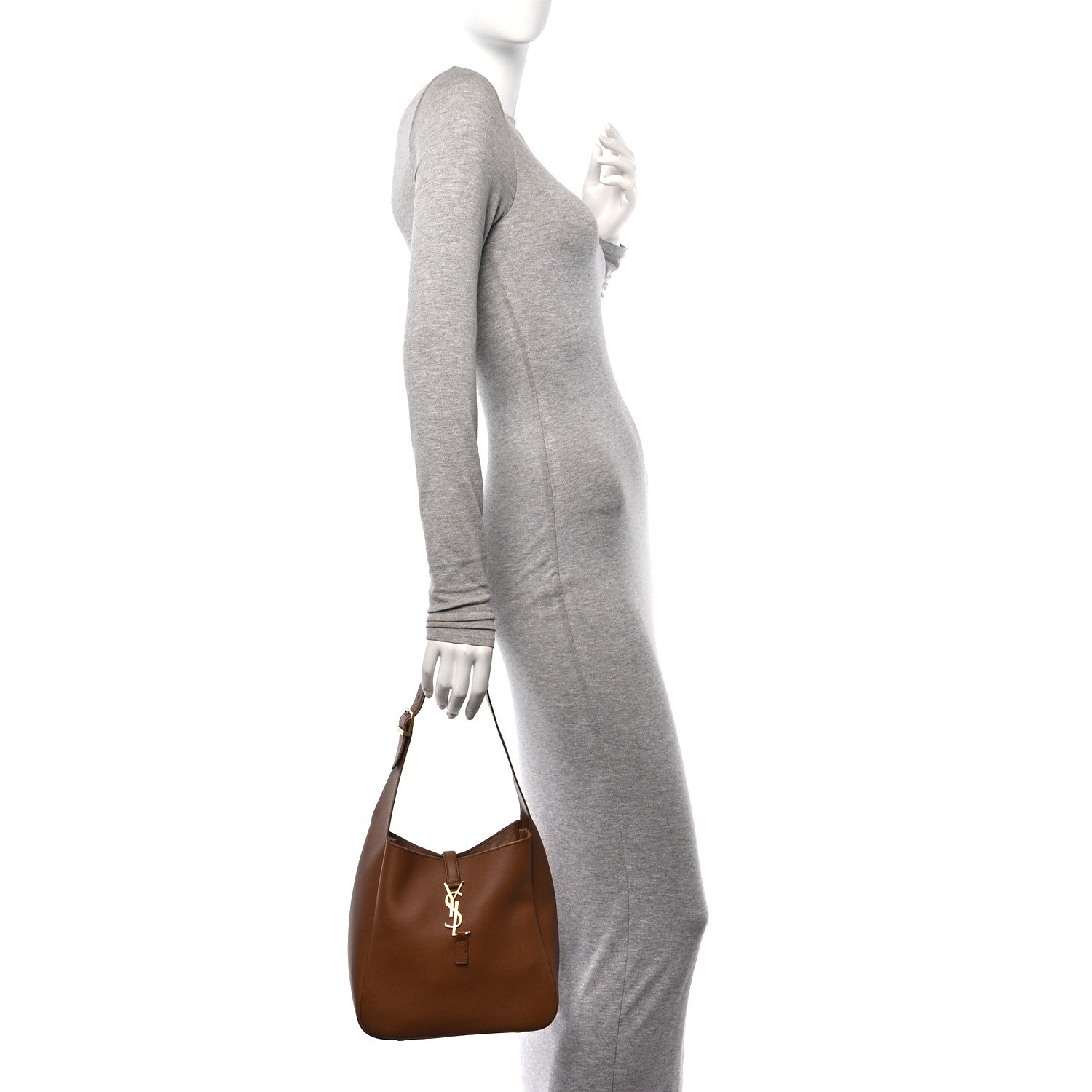 Saint Laurent Smooth Calfskin Small Le 5 A 7 Soft Hobo Fox 2 of 9