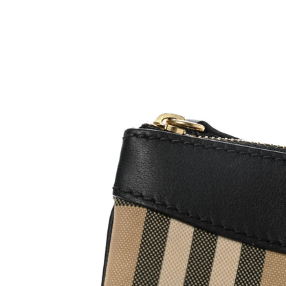 Burberry Haymarket Check Zip Pouch Black 5 of 8