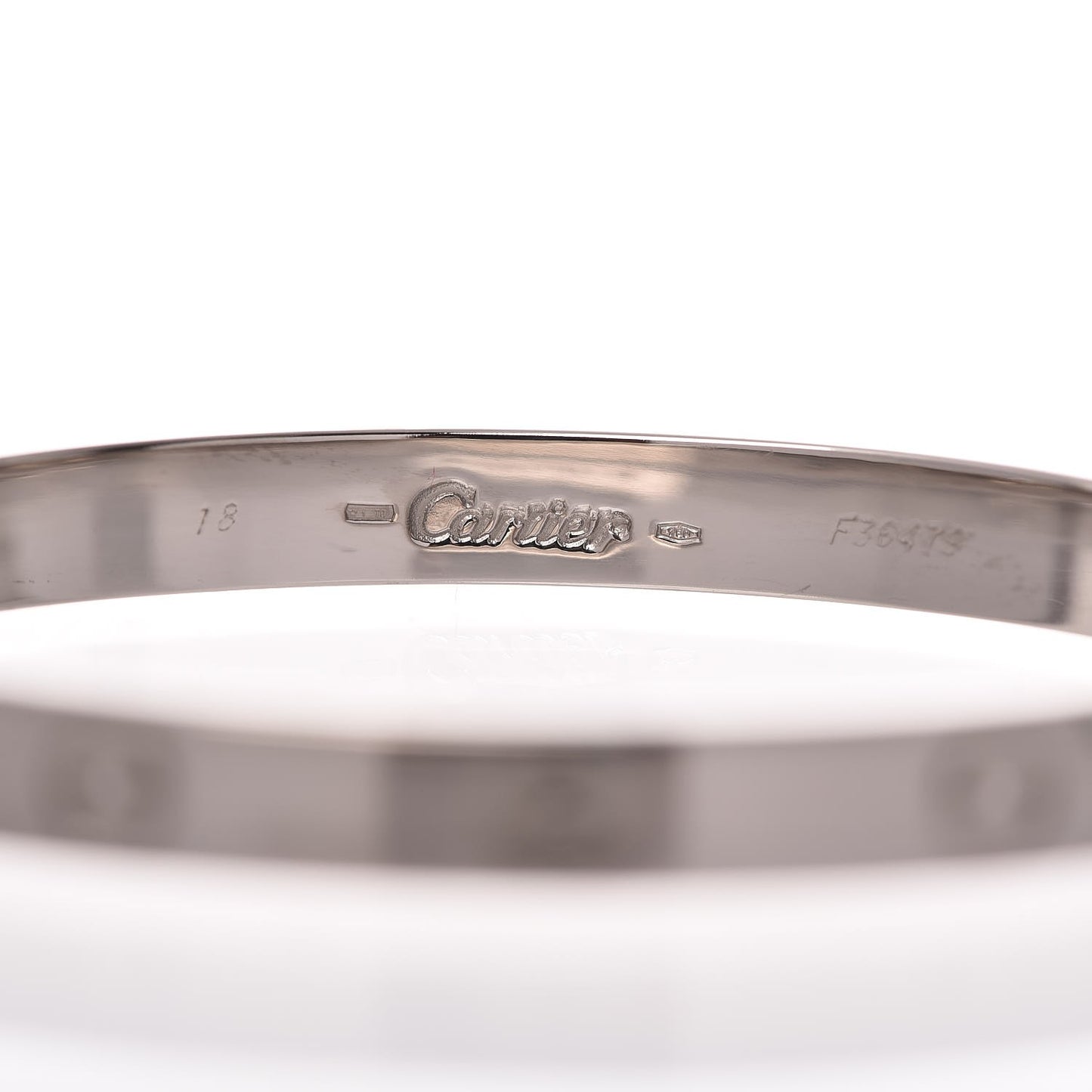 18K White Gold LOVE Bracelet 18