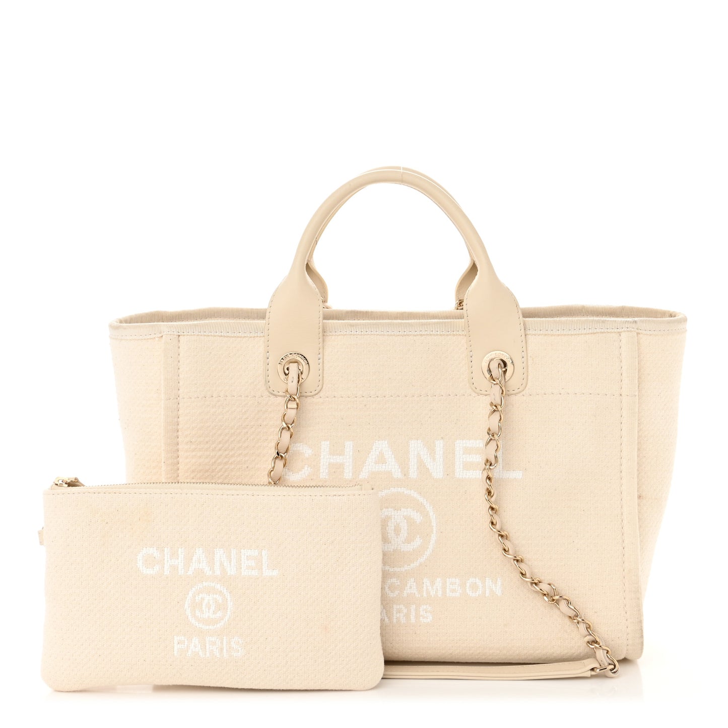 Mixed Fibers Small Deauville Tote White