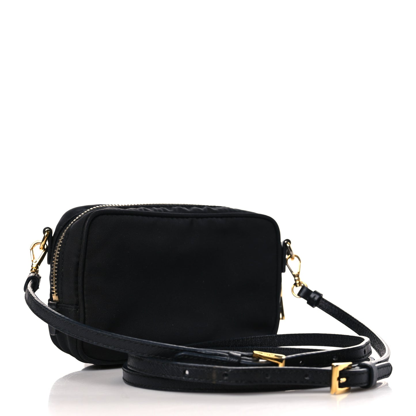 Tessuto Nylon Mini Camera Crossbody Bag Black
