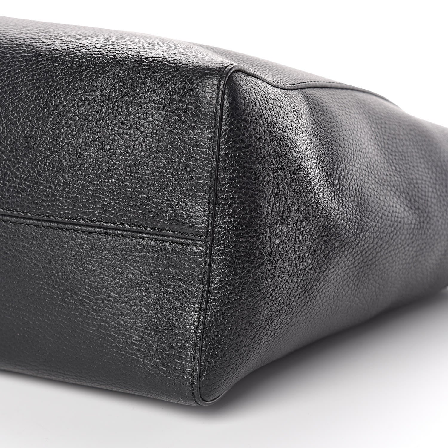 Gucci Pebbled Calfskin Medium Swing Tote Black 9 of 10