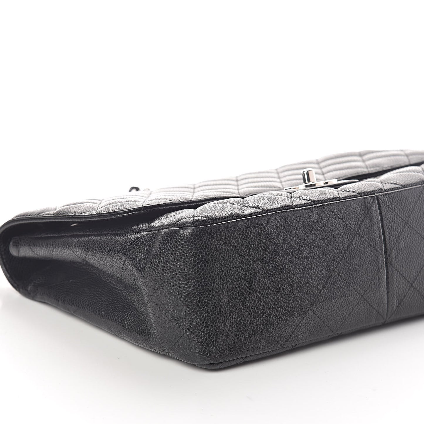 Caviar Quilted Jumbo Single Flap Black