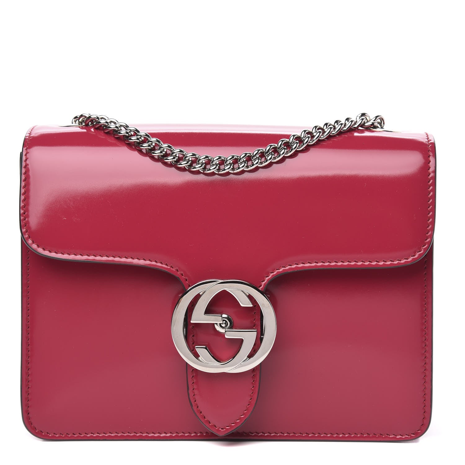 Gucci Shade Lux Calfskin Small Interlocking G Shoulder Bag Petunia 1 of 11