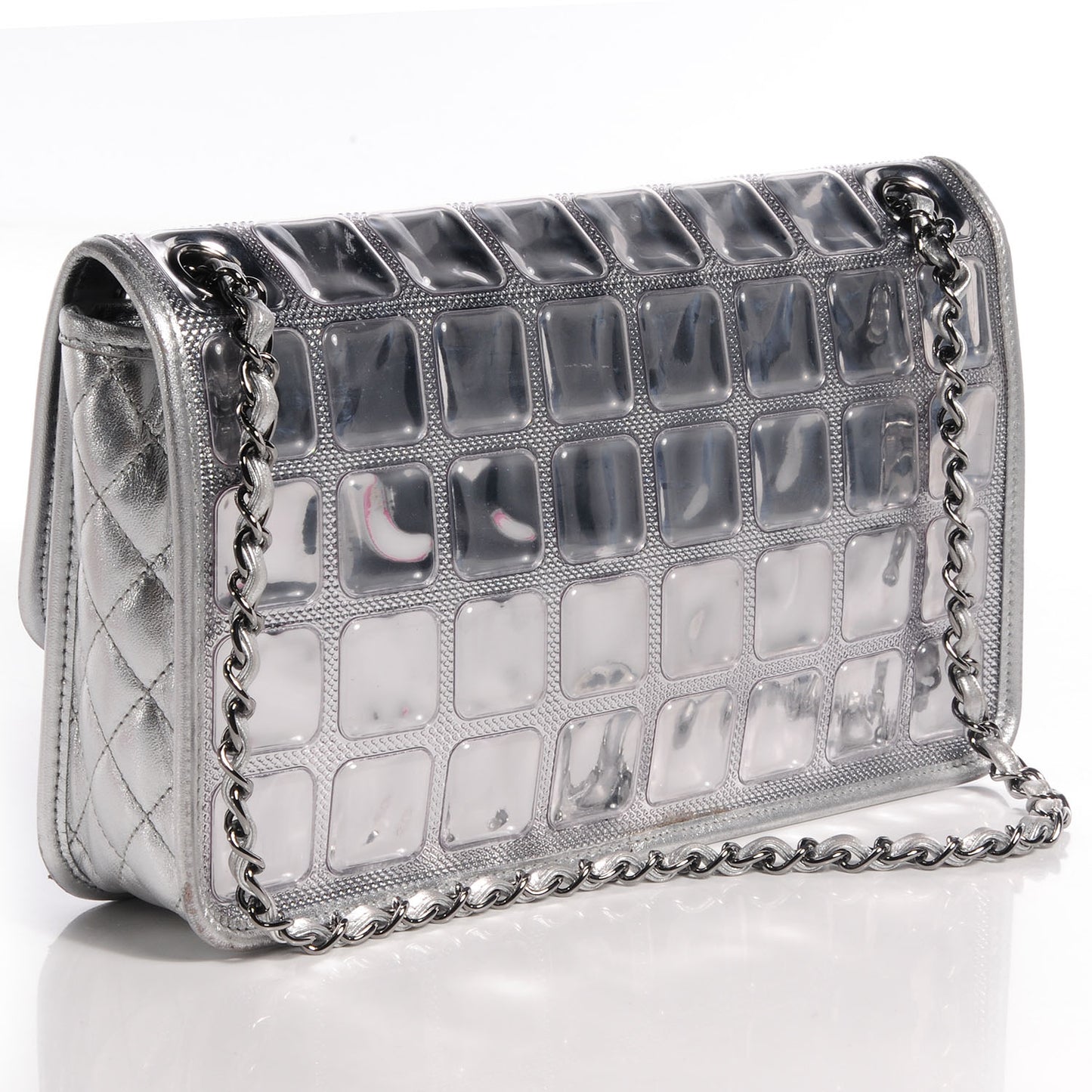 Vinyl Ice Cube Large Flap Bag