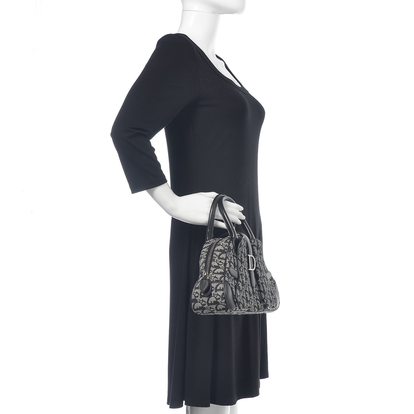 Monogram Mini Saddle Bowler Black