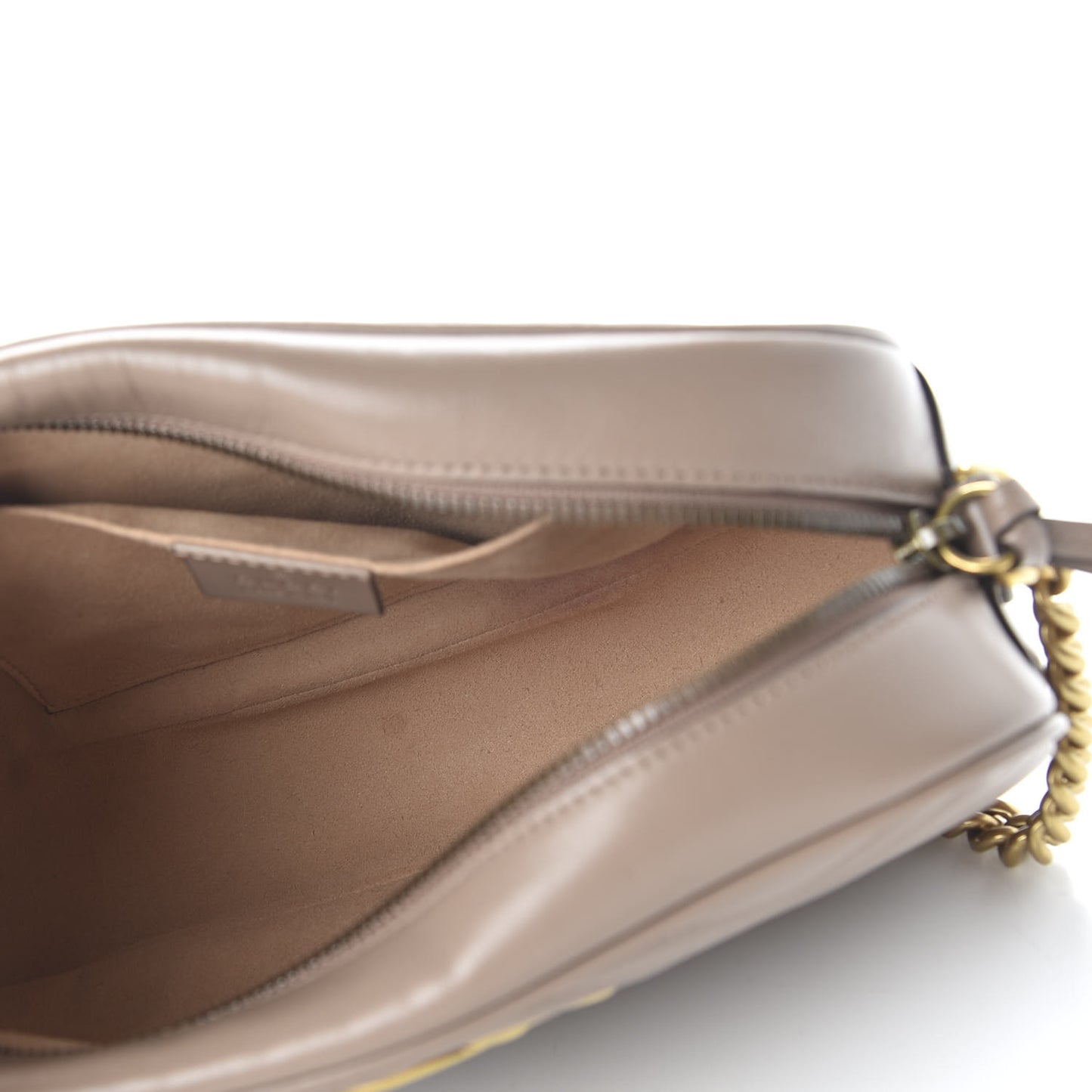 Calfskin Matelasse Small GG Marmont Chain Shoulder Bag Porcelain Rose