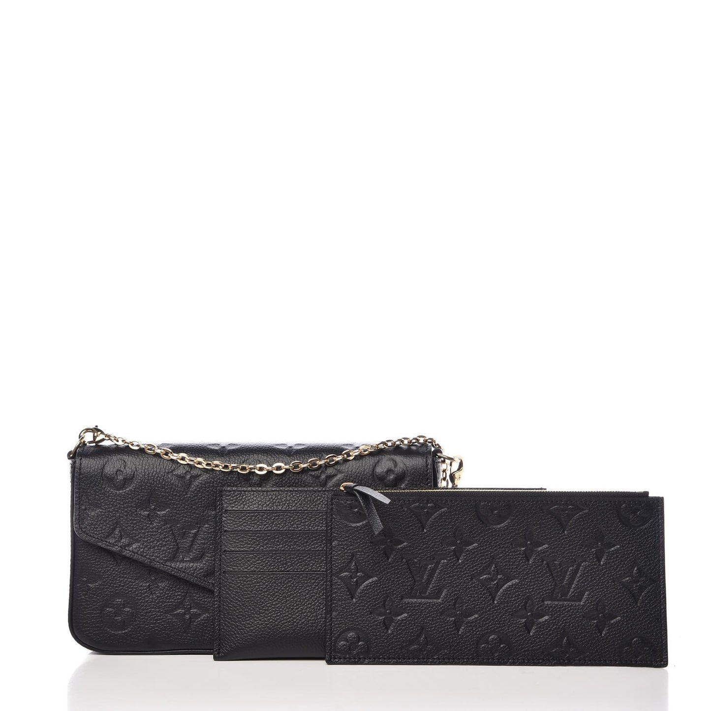 Empreinte Pochette Felicie Chain Wallet Black