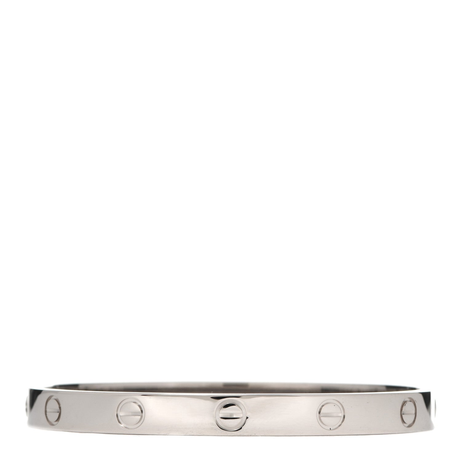 Cartier 18K White Gold LOVE Bracelet 17 3 of 6