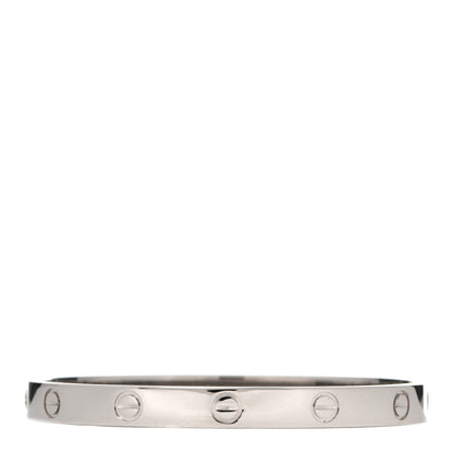Cartier 18K White Gold LOVE Bracelet 17 3 of 6