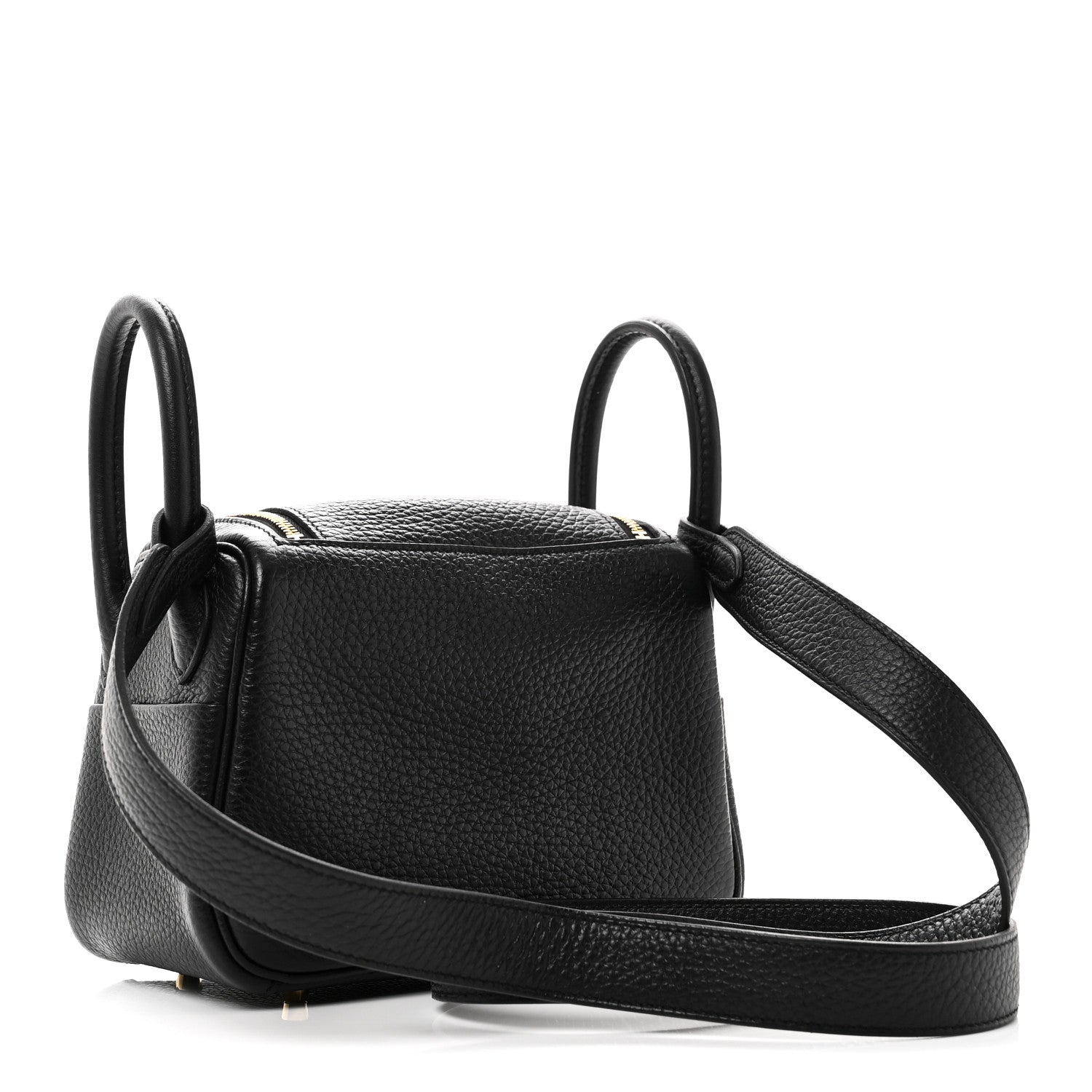 Hermes Taurillon Clemence Mini Lindy 20 Black 3 of 11