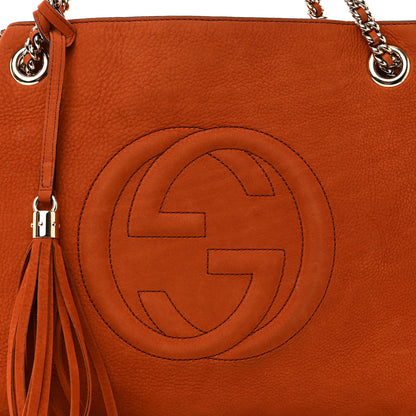 Gucci Vitello Range Medium Soho Chain Shoulder Bag Old Whisky 8 of 11