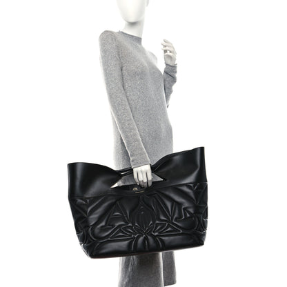 Alexander McQueen Calfskin Quilted Large The Bow Bag Black 2 of 9
