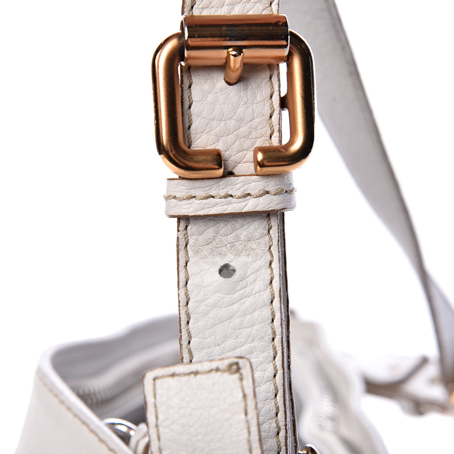 Chloe Calfskin Paddington Hobo White 26 of 36