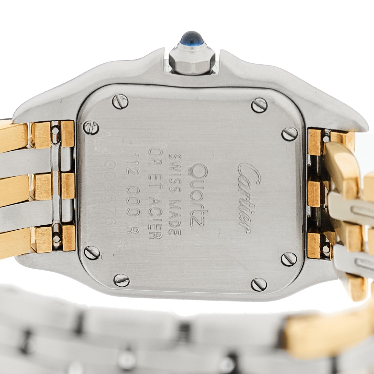 Cartier Stainless Steel 18K Yellow Gold 22mm Panthere Quartz Watch 4 of 4