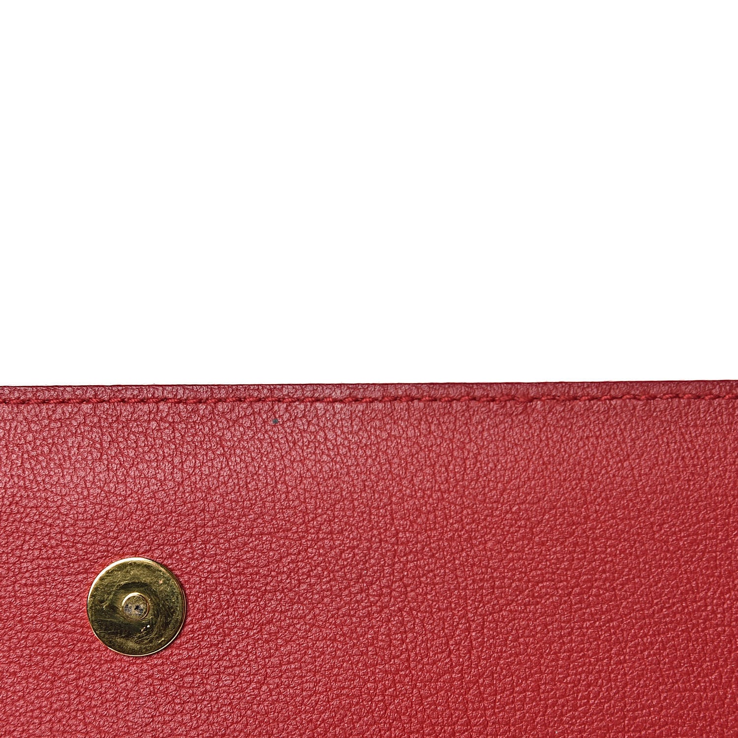 Saint Laurent Calfskin Monogram Large Belle De Jour Clutch Red 8 of 10
