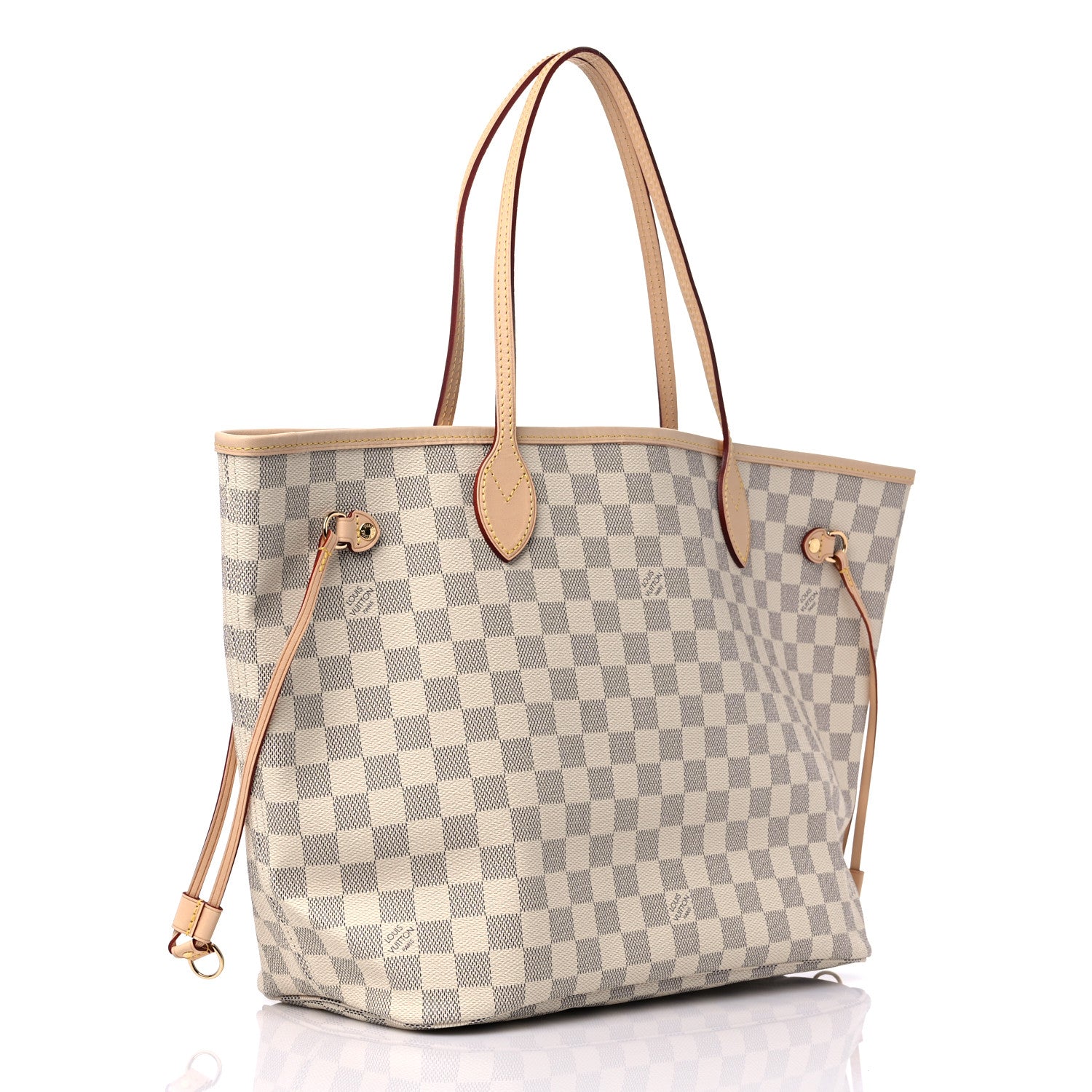 Louis Vuitton Damier Azur Neo Neverfull MM Rose Ballerine 2 of 7