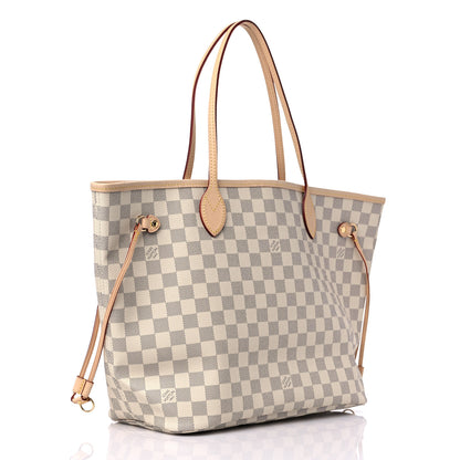 Louis Vuitton Damier Azur Neo Neverfull MM Rose Ballerine 2 of 7