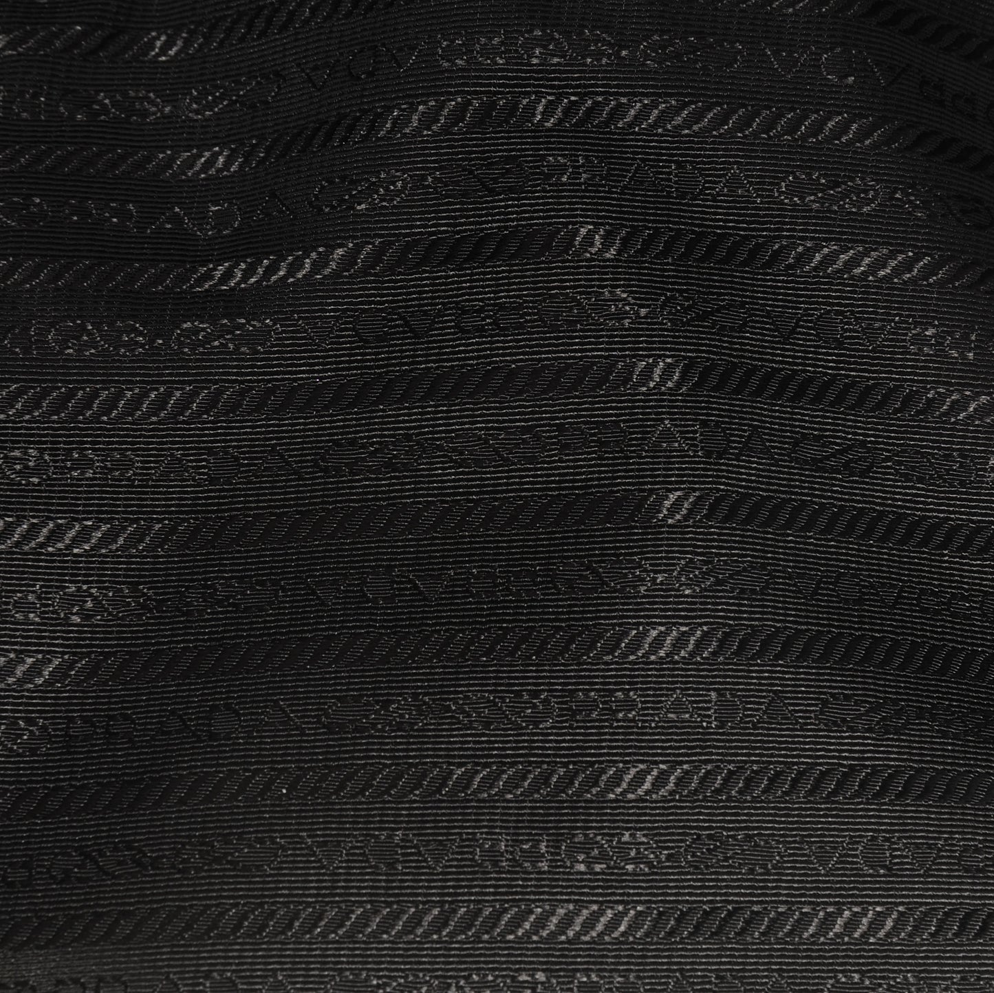 Tessuto Nylon Jacquard Logo Tote Nero Black