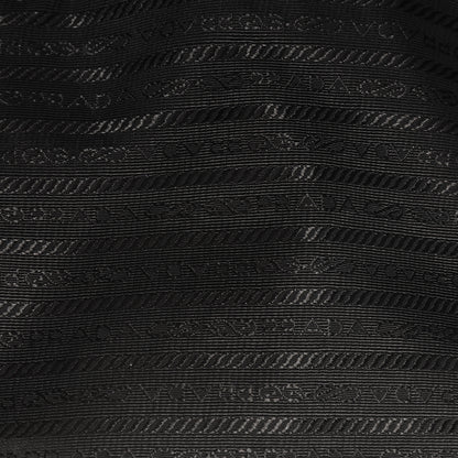 Prada Tessuto Nylon Jacquard Logo Tote Nero Black 10 of 11