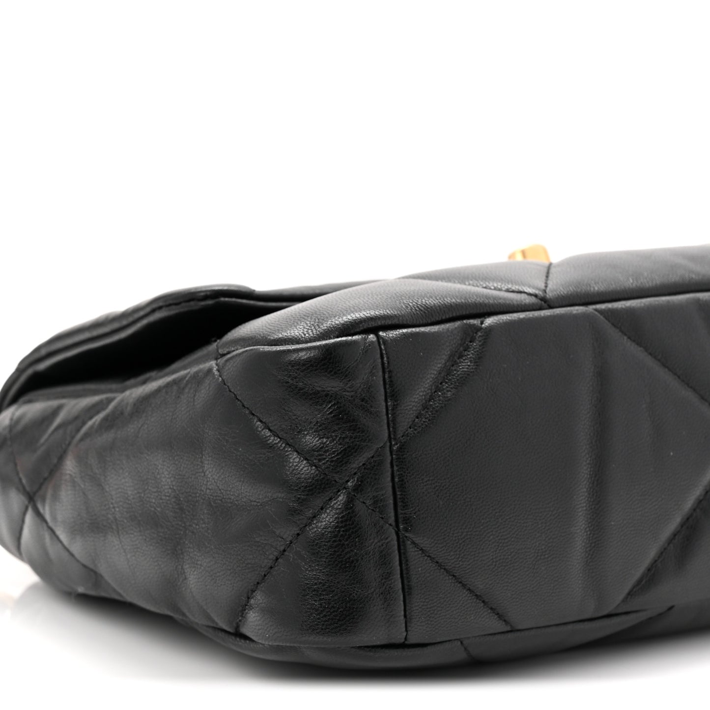 Goatskin Quilted Medium Chanel 19 Flap Black