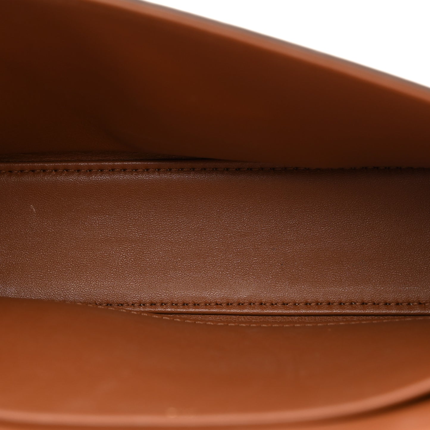 Natural Calfskin Triomphe Shoulder Bag Tan