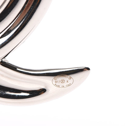 Chanel Baguette Crystal CC Brooch Silver 4 of 5