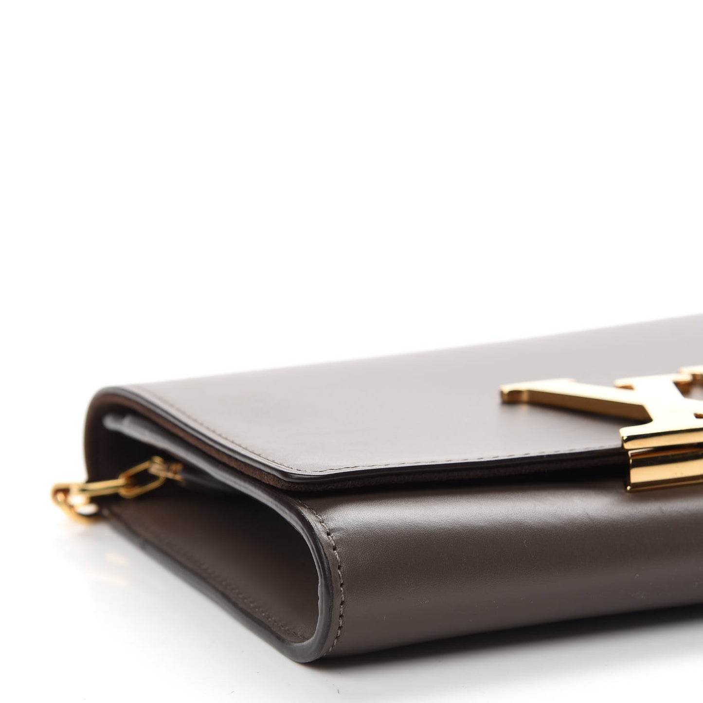 Calfskin Chain Louise GM Granit