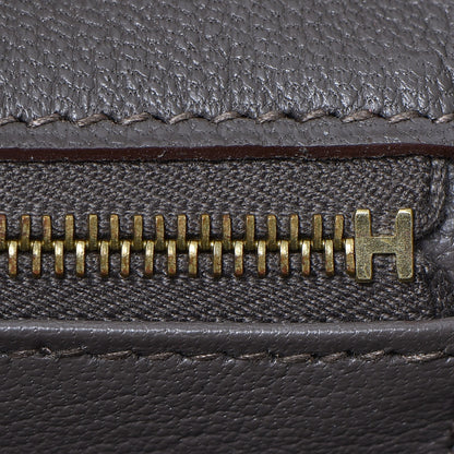 Hermes Taurillon Clemence Birkin 35 Etain 20 of 37