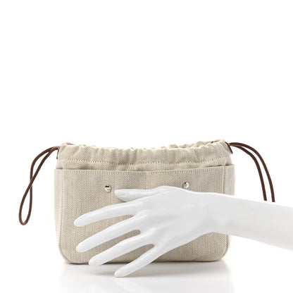 Hermes Canvas Barenia Fourbi 20 PM Pouch Naturel Fauve 2 of 8