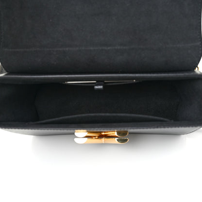 Louis Vuitton Epi Twist Monogram Flower Chain Shoulder Bag MM Black 5 of 9