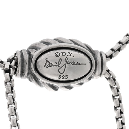 David Yurman Sterling Silver 14K Yellow Gold 37mm Crossover Pendant Necklace 4 of 4