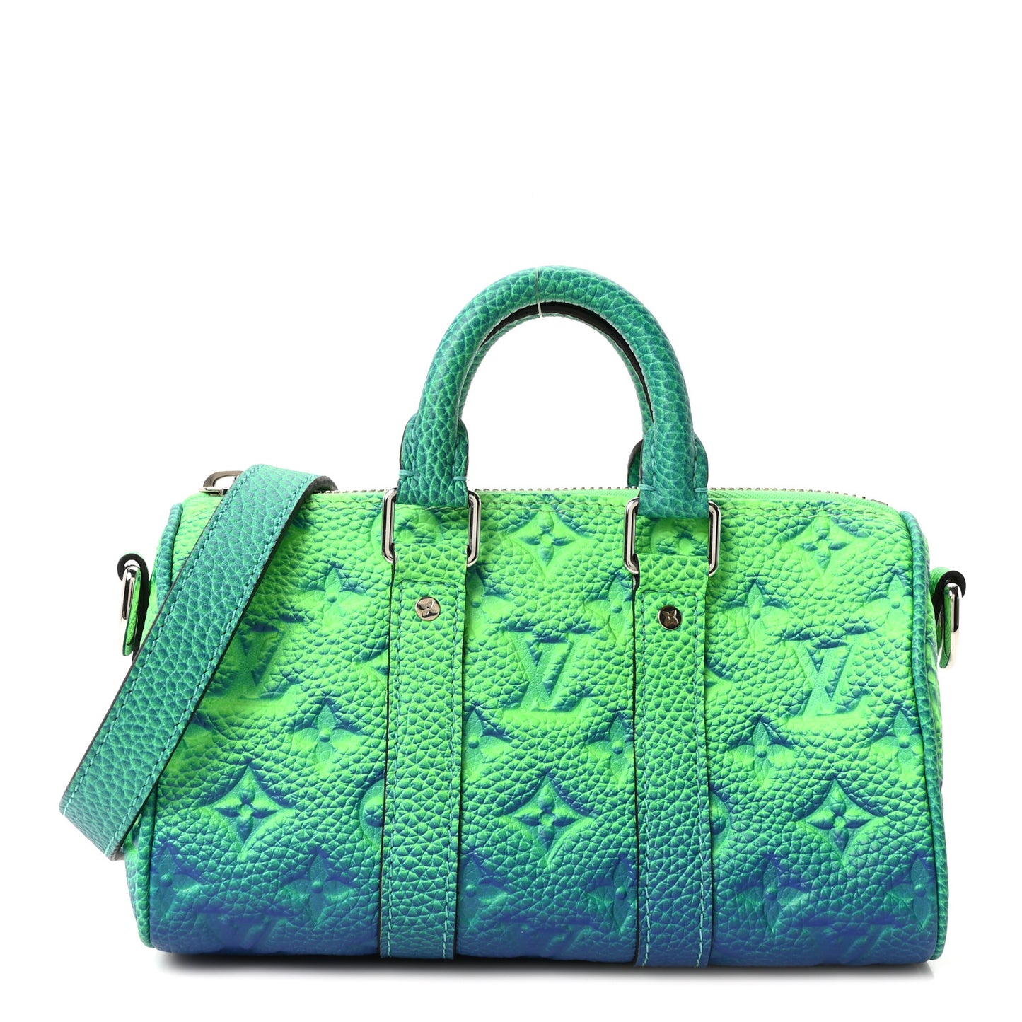 Taurillon Illusion Keepall XS Bleu Vert