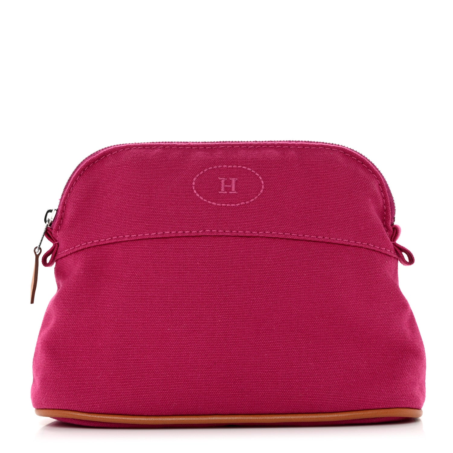 Hermes Cotton Canvas Mini Bolide Travel Cosmetic Pouch 1 of 6