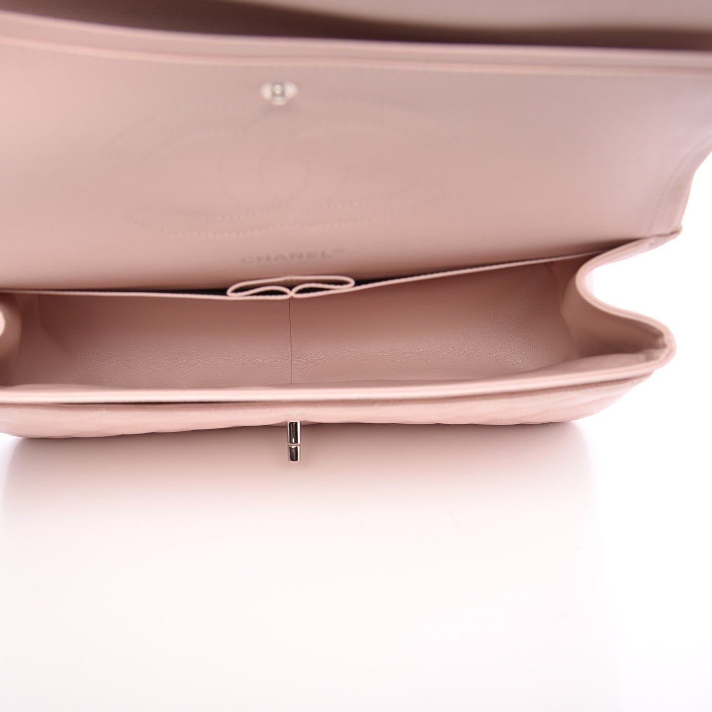 Caviar Quilted Jumbo Double Flap Light Pink